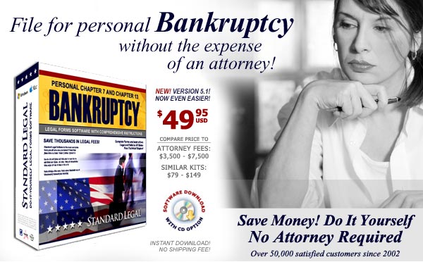 File for Chapter 7 or Chapter 13 Bankruptcy in MO Bankruptcy with Standard Legal