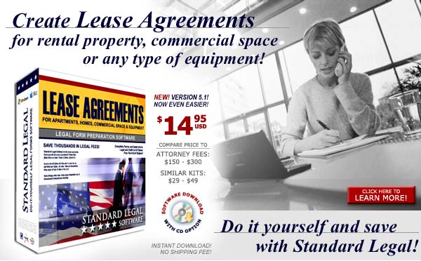 Create Lease Agreements with Standard Legal