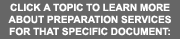 Select a Topic for Document Preparation