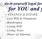 Will Software, Bankruptcy Software, Living Will Software