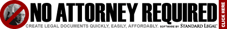 do it yourself legal forms software from Standard Legal