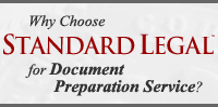 Why Choose Standard Legal for Document Preparation Services?