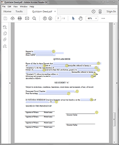 Professional Quitclaim Deed software for Attorneys and Paralegals