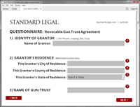 Gun Trust Questionnaire #2