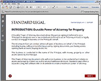 Power of Attorney Questionnaire #1