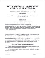 Pet Care Trust Document #1